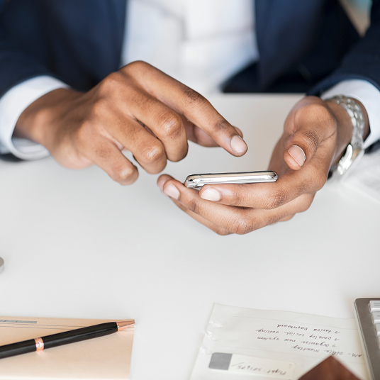 man using a cellphone